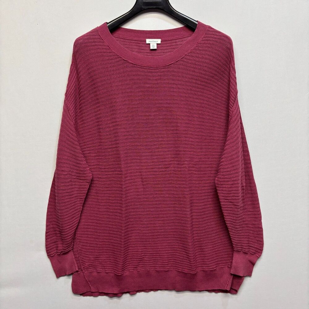 Sundance Women Pullover Knit Sweater Size XXL 2XL Cotton D072 -25